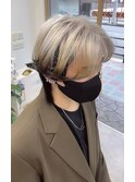 ホワイト×ブラックエンドカラー　メンズver
