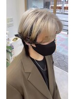 オリビアヘアー(OLIVIA HAIR) ホワイト×ブラックエンドカラー メンズver