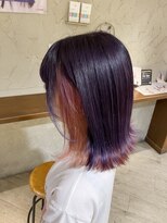 リアンドコー(Re&co)&nbsp;mai/インナーピンク×パープル/ケアブリーチ/個性派