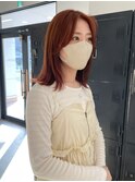 ブリーチなしダブルカラー 暖色 オレンジ 髪質改善カラー 熊倉