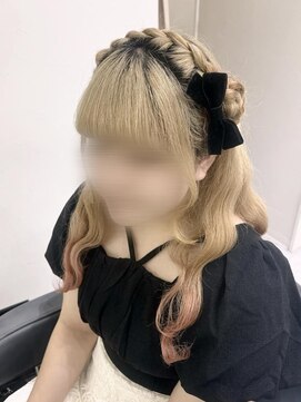 クラン 梅田店(clan) 編みカチュおだんご/梅田ヘアセット