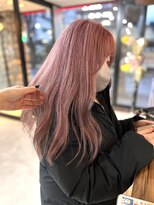 ロアバイチェリーコークウブ(Loa by CHERRY COKE ubu)&nbsp;ピンクベージュ/ 似合わせ顔まわりカット