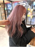 ピンクベージュ/ 似合わせ顔まわりカット