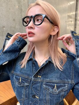 ガーデン 渋谷(GARDEN) ベージュ美髪外ハネボブイメージチェンジワイドバング