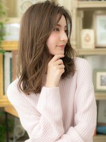 カバーヘア ブリス 大宮西口(COVER HAIR bliss)&nbsp;かきあげバング抜け感ウルフレイヤーロングc6大宮20代30代40代