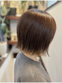 透明感・HUE Miraiカラー・外はねボブ(^-^)