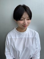 エアー 青山(AIR) 丸みショートシースルーバングくびれショートボブミニボブ