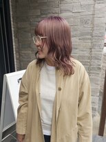 オンドバイサク(ondo by Saku)&nbsp;ピンクベージュ/ブリーチカラー/ハイトーンカラー/30代