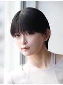 オリーブベージュ/ウェットヘア /レイヤーカット /辻堂