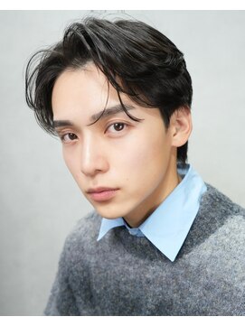 セリ(ceri) メンズカットメンズヘアシースルーマッシュダウンパーマ