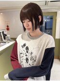 ミニボブ×チョコレートブラウン