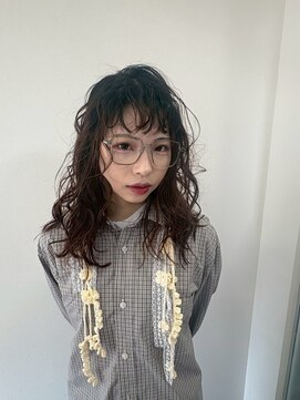 ナチュレル 武蔵新田店(NATUREL) 【くせ毛風】シースルーバング×ニュアンスウェーブ