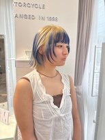 ビーハイブ ドットエー 本町広瀬通店(BEHIVE.A)&nbsp;【sakuya】ちょろっとブルー　デザインカラー