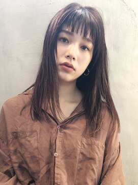 アイティー バイ アルバム 浦和店(IT by ALBUM) シンプルストレート_ダークアッシュチェリーブラウン_36581