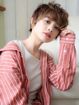 ネオリーブシェリエ 浅草店(Neolive cherie) パーマ風ショート 浅草