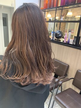 ヘアアンドメイク シークネクスト(HAIR&MAKE SeeK NEXT) 【SeeK NEXT 門井】ピンクブラウン×グラデーション