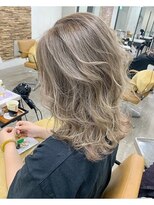 アジールヘア 北千住駅西口店(agir hair)&nbsp;ミルクティーベージュ/ダブルカラー/ハイトーングレージュ北千住