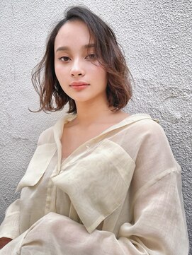 ミンクス 青山店(MINX) 大人ボブ ウェーブ 外ハネボブ 20代30代40代