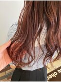 ピンクブラウン【浅草/韓国/くびれヘア/イメチェン】