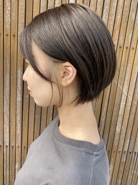 カッツ 東尾道店(CUT S) 伸ばしかけショート × インナーベージュ