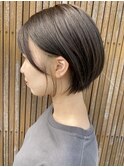伸ばしかけショート × インナーベージュ
