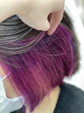 アプリバイリアン 浦和2号店(appri by Rien) ボブ/インナーカラー/ラベンダーピンク