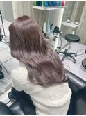 髪質改善カラー×ラベンダーグレージュ