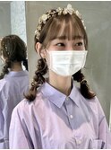 髪質改善トリートメント透明感ベージュカラーボブヘアセット豊橋