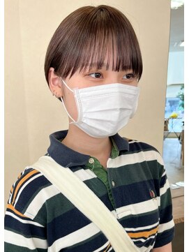 ソソ(soso) 【soso 伊勢田】丸みショート×ブラウン【横浜/ブリーチ】