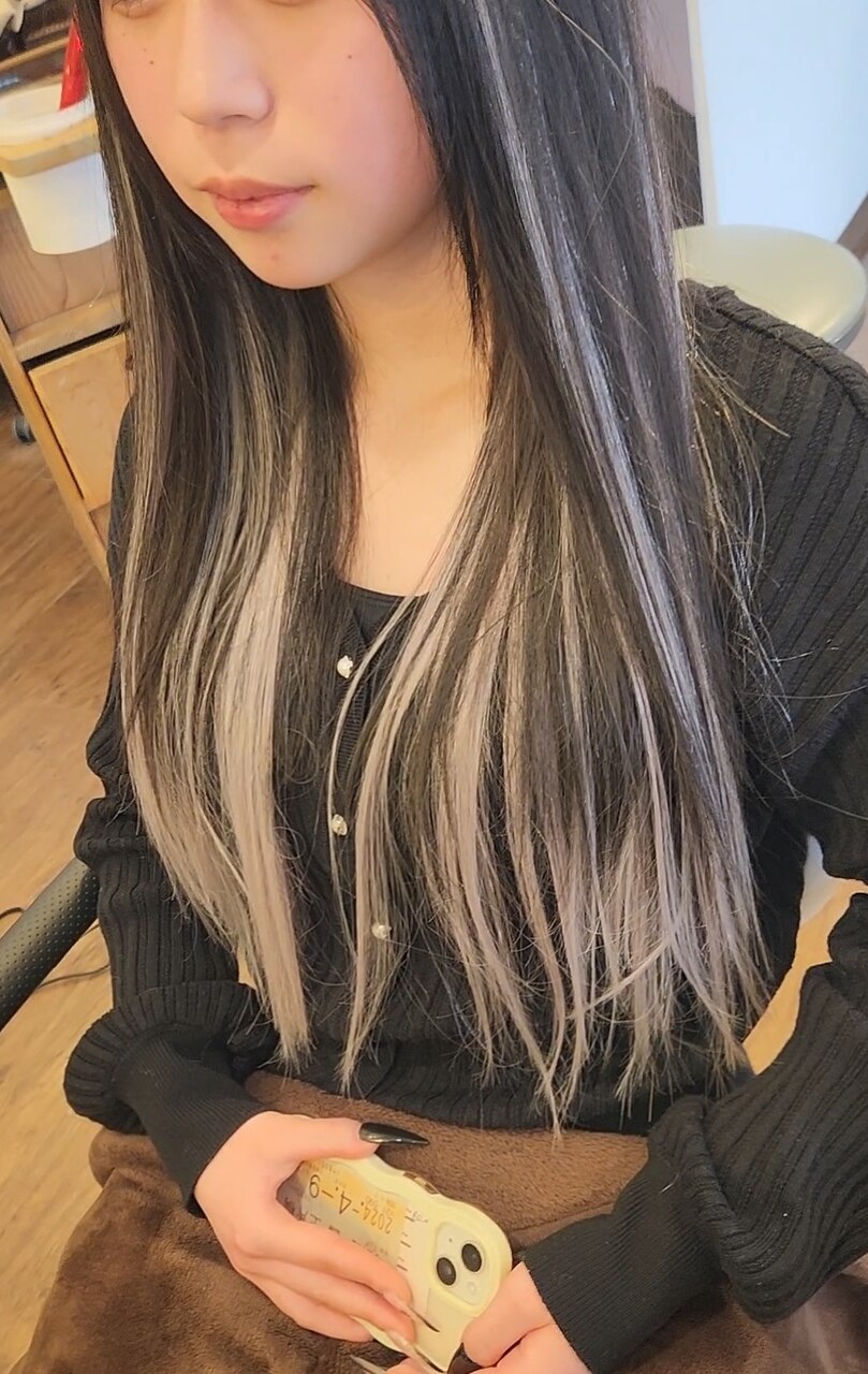 レターパック1B80当日発送 シールエクステ 黒髪ヘアーに