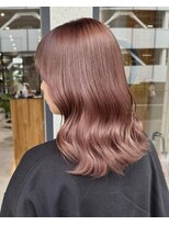 アルティナ(artina)&nbsp;ピンクヘアーピンクグレープフルーツ秋色ウェーブミディアム