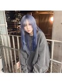 ブルーラベンダー×シールエクステ60枚