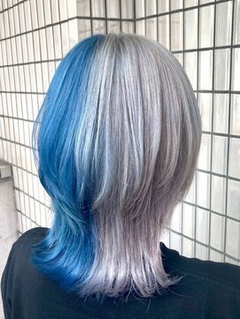 マティーナ ヘアー 池袋(Matina hair) ツートンカラー/推し活/シルバー/推しカラー/ウルフ池袋美容室