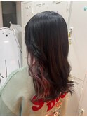 【末安】20代30代/インナーカラー/ローズピンク/ダブルカラー