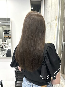 ディジョン 自由ヶ丘(Dijon) 韓国顔まわりレイヤーカットグレージュオリーブベージュブラウン