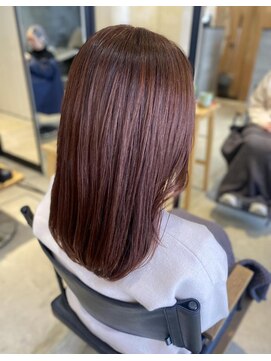 ニカイ(2F) ピンクブラウン/レイヤーカット