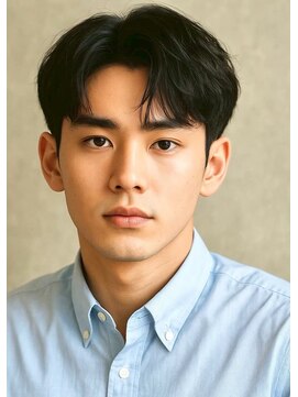 にもう ブルーブラック & スパイキーショート　フェザーパーマss32