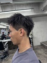 ニコ トウキョウ ロジック(nico TOKYO Logic)&nbsp;刈り上げアップバングスパイキーショートパーマスパイラルパーマ