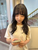 アム(amu)&nbsp;くせ毛風パーマ/くびれパーマ/ロングパーマ/ウルフパーマ