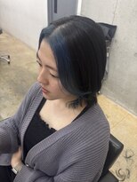 アジールヘア 赤羽駅南口店(agir hair)&nbsp;ブルーフェイスフレーミングデザインカラーブリーチカラー＊赤羽