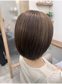 白髪ぼかしハイライト