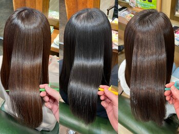 グリーンズ(Greens)の写真/[marbb&水分パック]付で内側から潤う美髪に♪地毛のように自然な質感のストレートを叶え毎朝のお悩み解決★