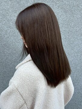 オンフ(ONFFO) ミルクティーベージュ 透明感カラー 顔周りカット 髪質改善