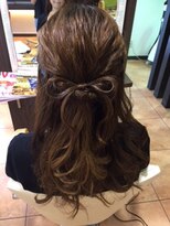 ヘアディレクション ビークス 上並榎店(HAIR DIRECTION BEECX)&nbsp;リボンハーフアップ☆☆☆