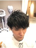 アシメショートマッシュ