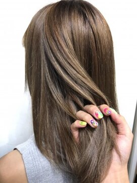 アンク クロス 関内店 アッシュベージュハイライト　【mifuyu】