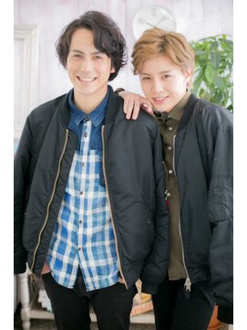 ミック 日暮里店(miq) アップバング”男らしいのに優し気”style