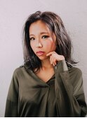 切りっぱなしボブ×外国人風ハイライト