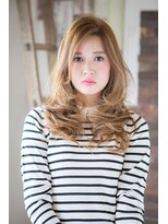 ヘアーズ ロッソ テラス(hair's ROSSO TERRACE)&nbsp;[鶴見]大人可愛い無造作センターパートセミディ☆[30代40代50代]