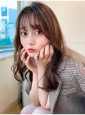 大人かわいい♪小顔カットオリーブカラーセミウェットウェーブ